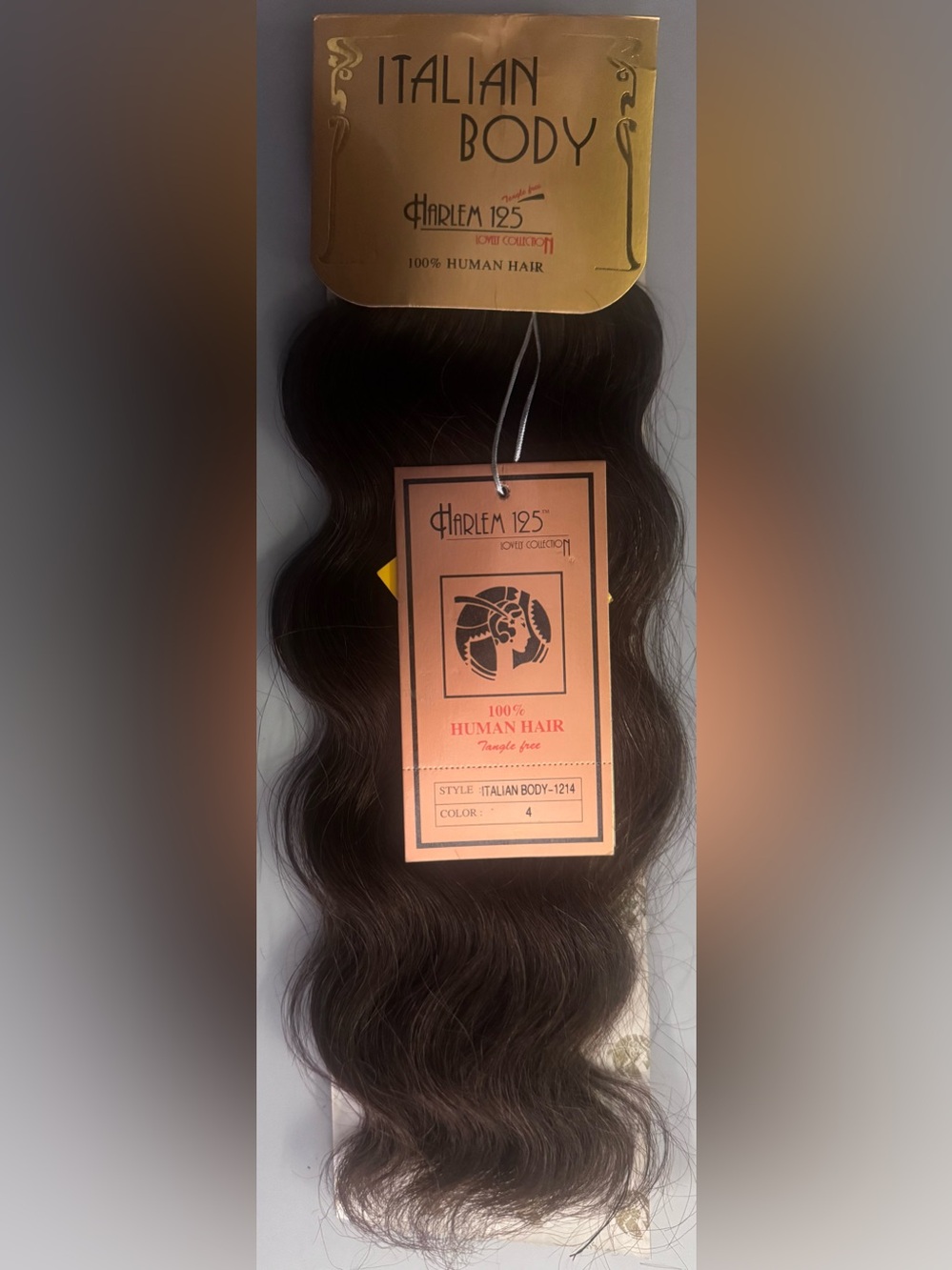 Harlem 125. 100% human hair. Italian body.